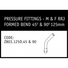 Marley M&F RRJ Formed Bend 45° & 90° 125mm - Z803.125D.45&90